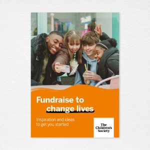 Cover page with the wording Fundraising to Change Lives.